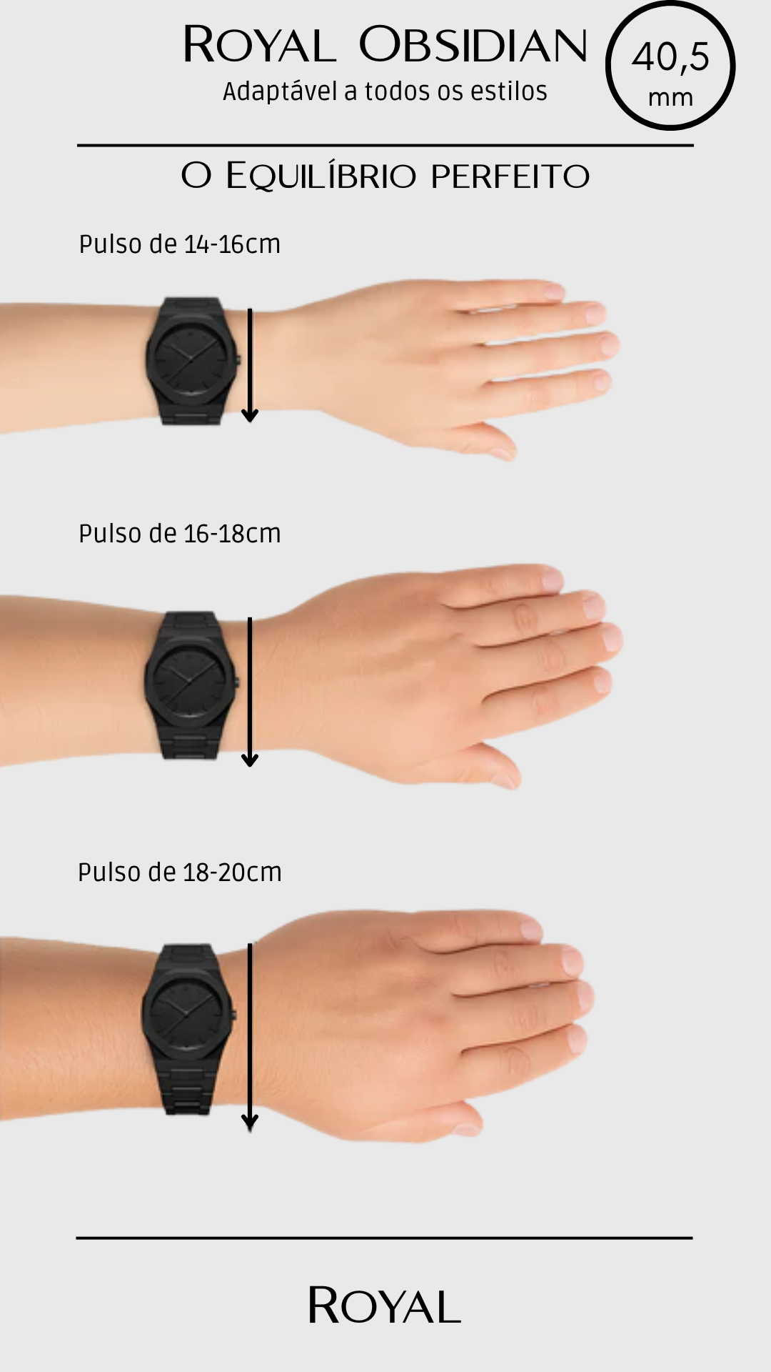 Visualize a medida ideal para você